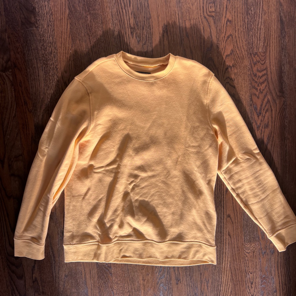 Banana Republic Men's Yellow Crewneck Sweatshirt Tall XL